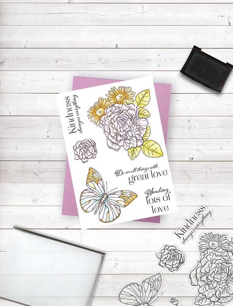 Crafters Companion Photopolymer Stamp - Kindness Changes Everything