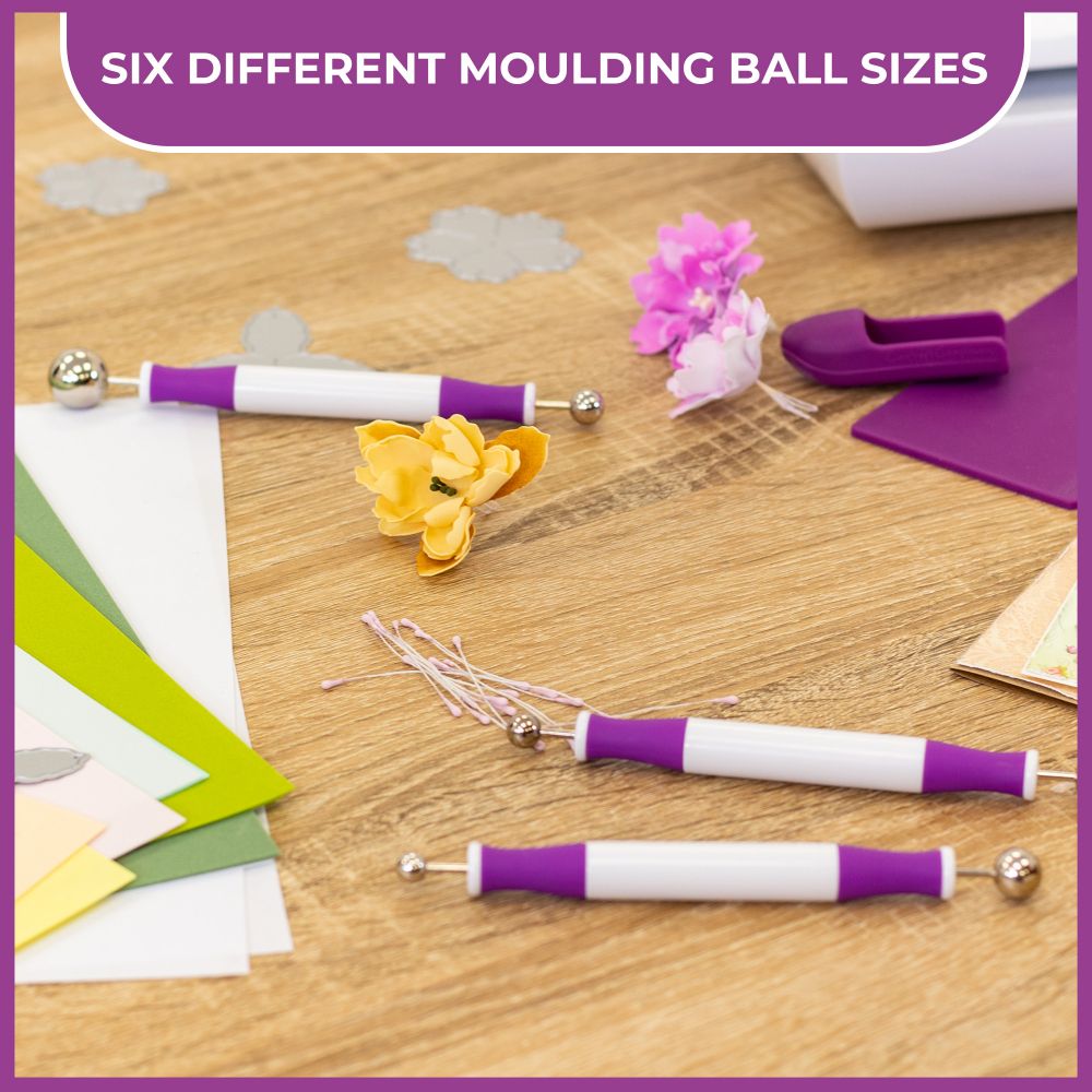 Crafters Companion Flower Forming Foam Moulding Ball Tools (4PC)