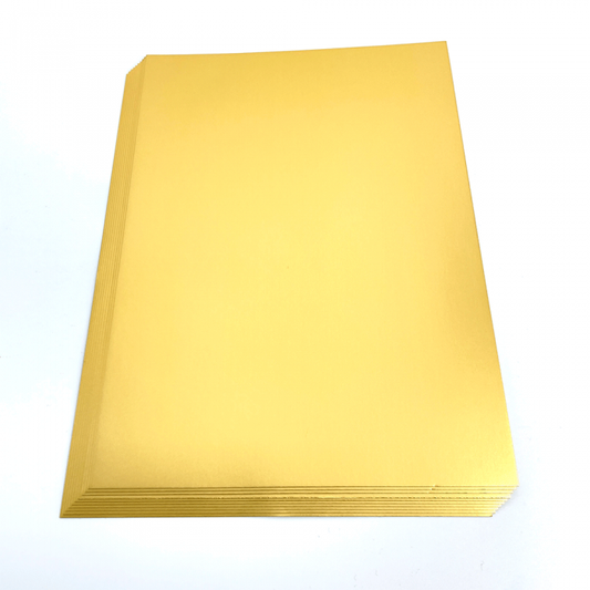 Paper Dienamics A4 Metallic Satin Gold Card - 10 sheets