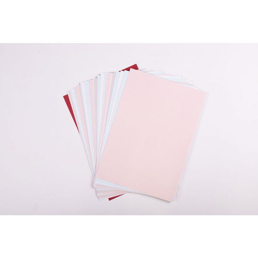 Paper Dienamics A4 Designer Card - 25 Sheet Assorted Patterns Pack - 6 Colours 250Gsm