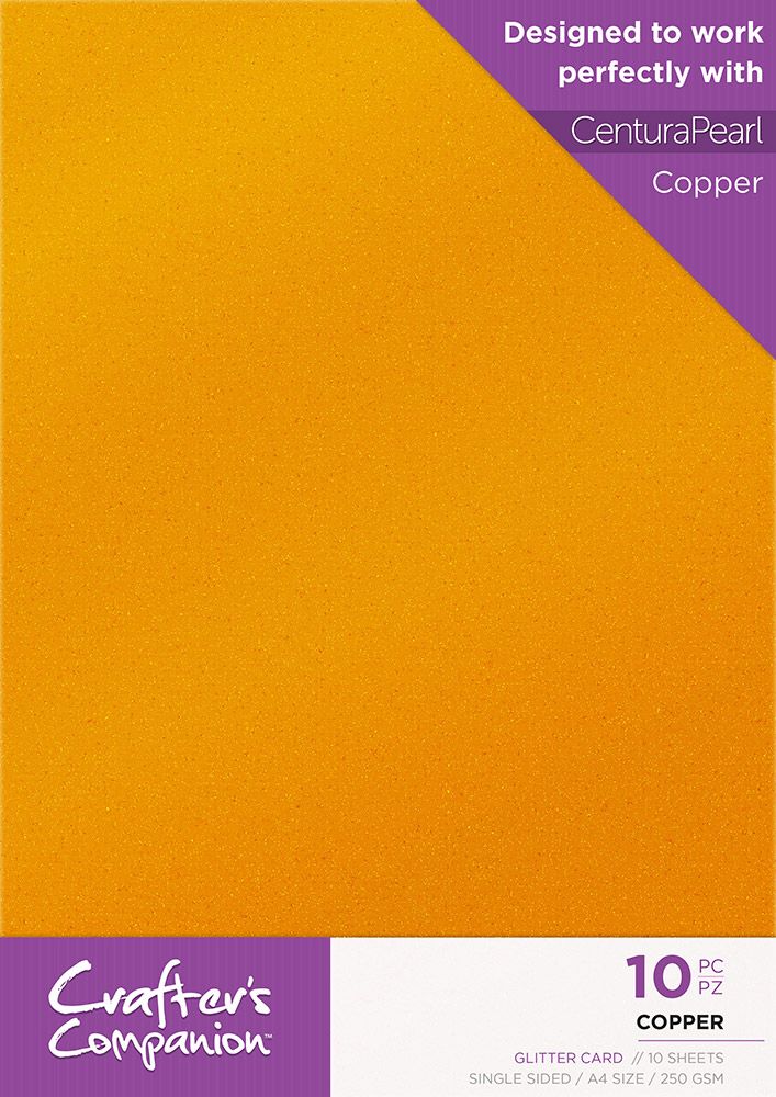 Crafters Companion Glitter Card 10 Sheet Pack