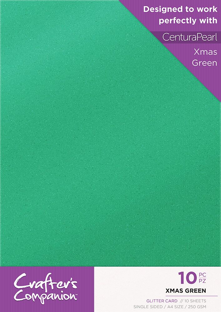 Crafters Companion Glitter Card 10 Sheet Pack
