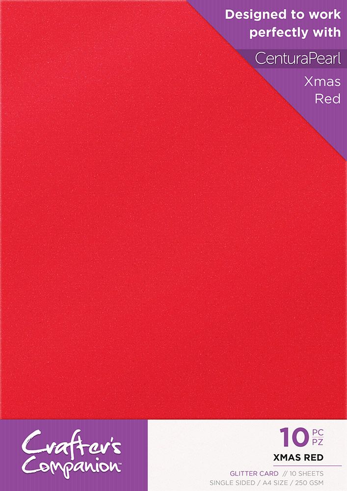Crafters Companion Glitter Card 10 Sheet Pack