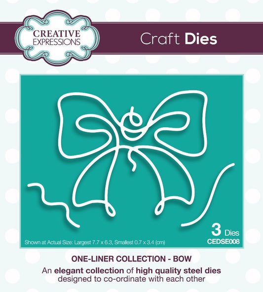 Creative Expressions One-liner Collection Bow Craft Die