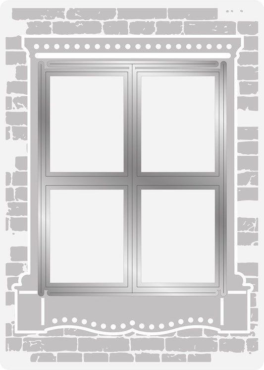 Gemini - Cut and Emboss Folder - Cottage Window