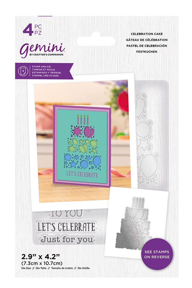 Gemini Stamp & Die- Celebration Cake
