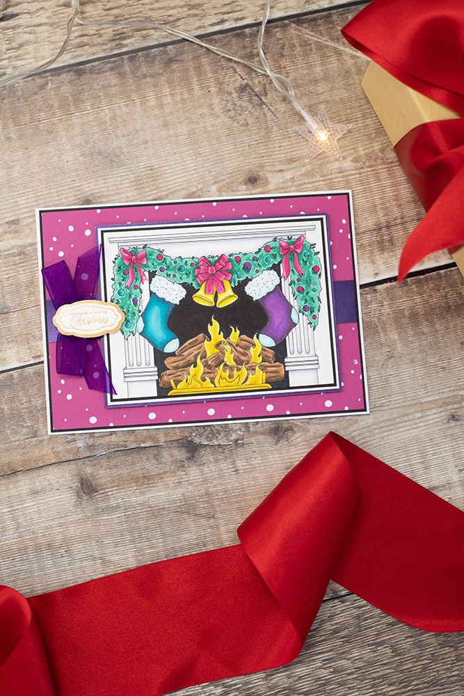 Crafters Companion Christmas Card Front Colouring Pads - Merry Christmas To All