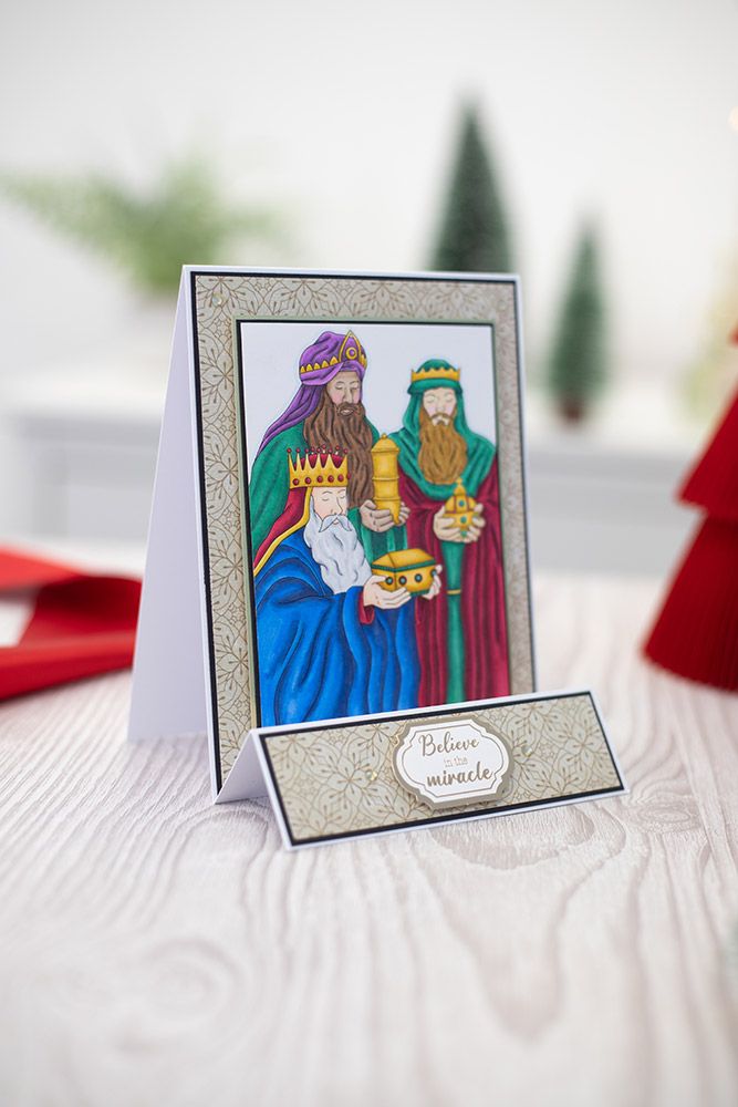 Crafters Companion Christmas Card Front Colouring Pads - The Miracle Of Christmas