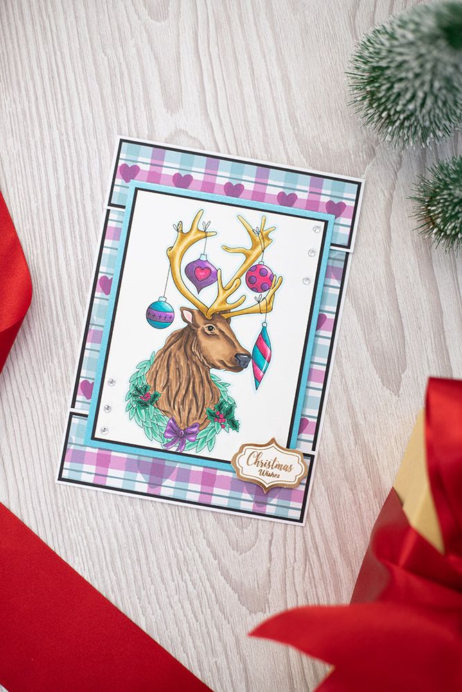 Crafters Companion Christmas Card Front Colouring Pads - Merry Christmas To All