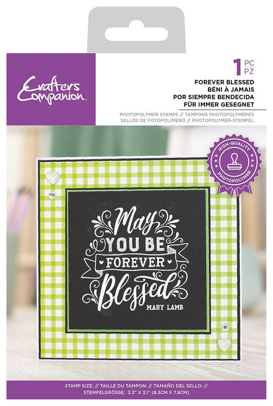 Crafters Companion - Photopolymer Stamp - Forever Blessed