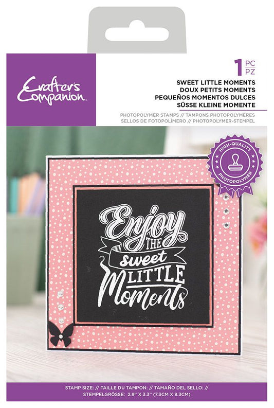 Crafters Companion - Photopolymer Stamp - Sweet little moments