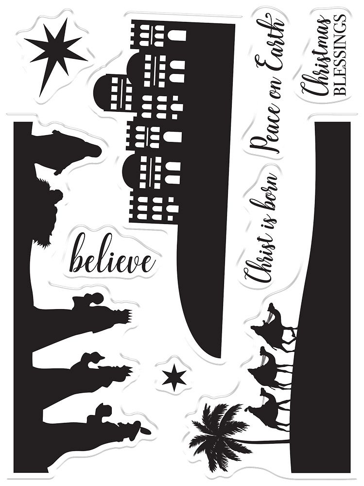 Crafters Companion Photopolymer Stamp - Bethlehem Skyline