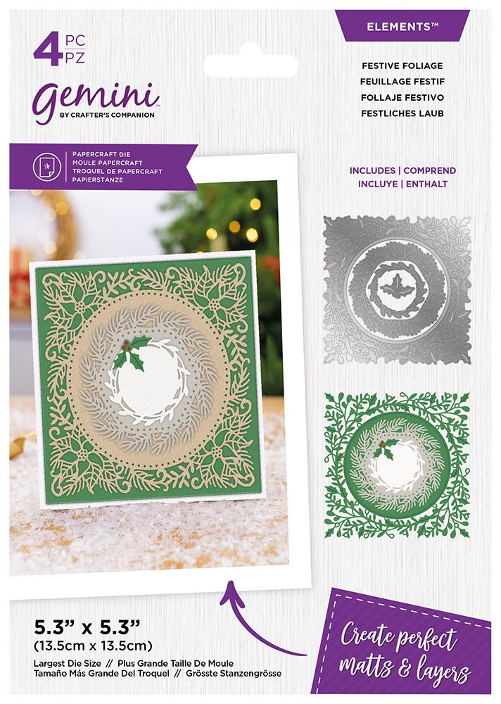 Gemini Christmas Nesting Elements Die - Festive Foliage