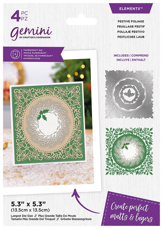 Gemini Christmas Nesting Elements Die - Festive Foliage