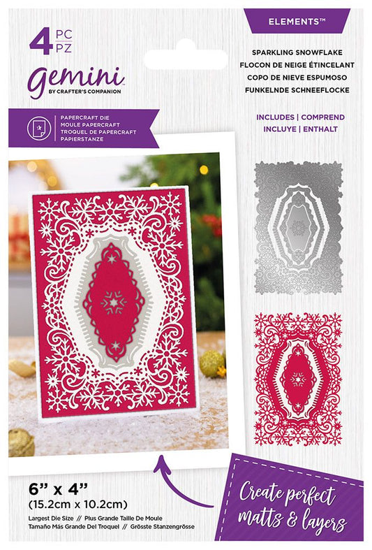 Gemini Christmas Nesting Elements Die - Sparkling Snowflakes