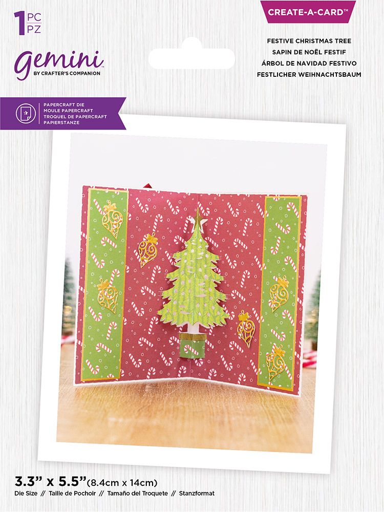 Gemini - Create A Card - Christmas Pop Out - Festive Christmas Tree