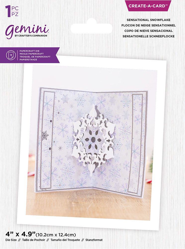 Gemini - Create A Card - Christmas Pop Out - Sensational Snowflake