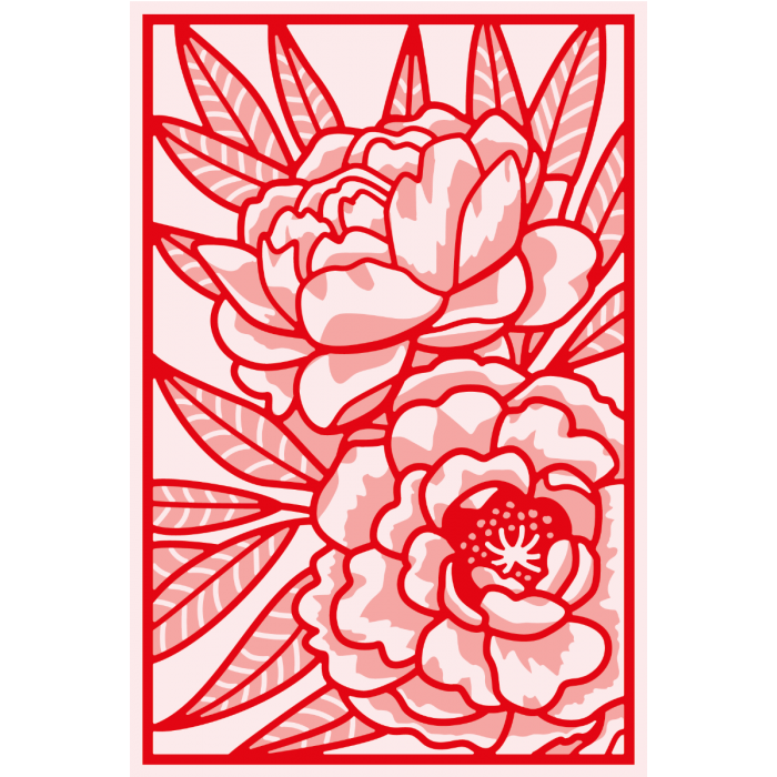 Gemini Double-Sided Create-a-Card Die - Peony Window