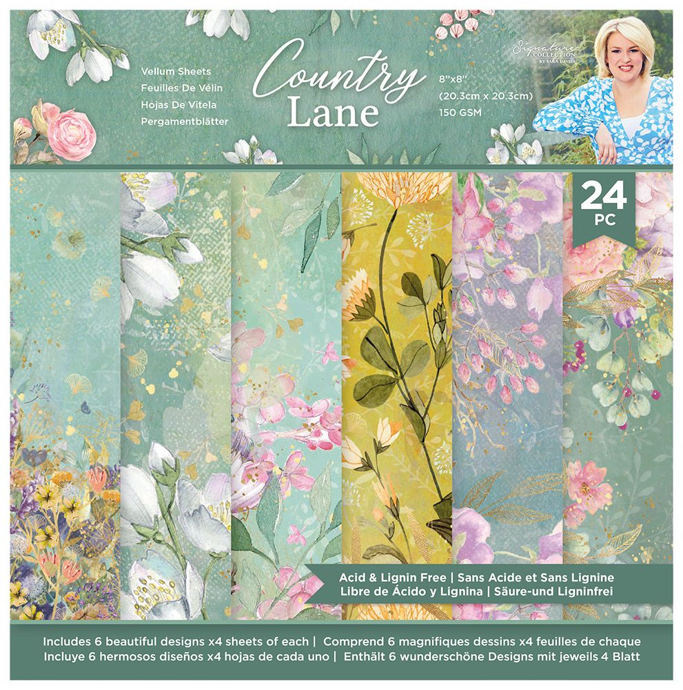 Sara Signature Country Lane - 8x8 Vellum Pad