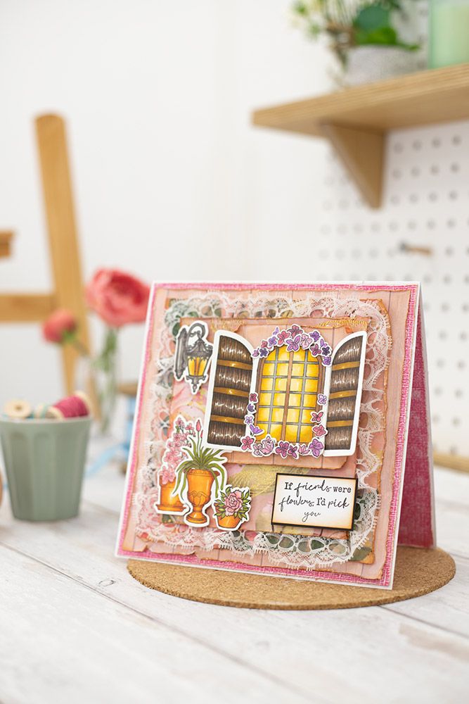 Sara Signature Country Lane Stamp and Die - Cottage Window