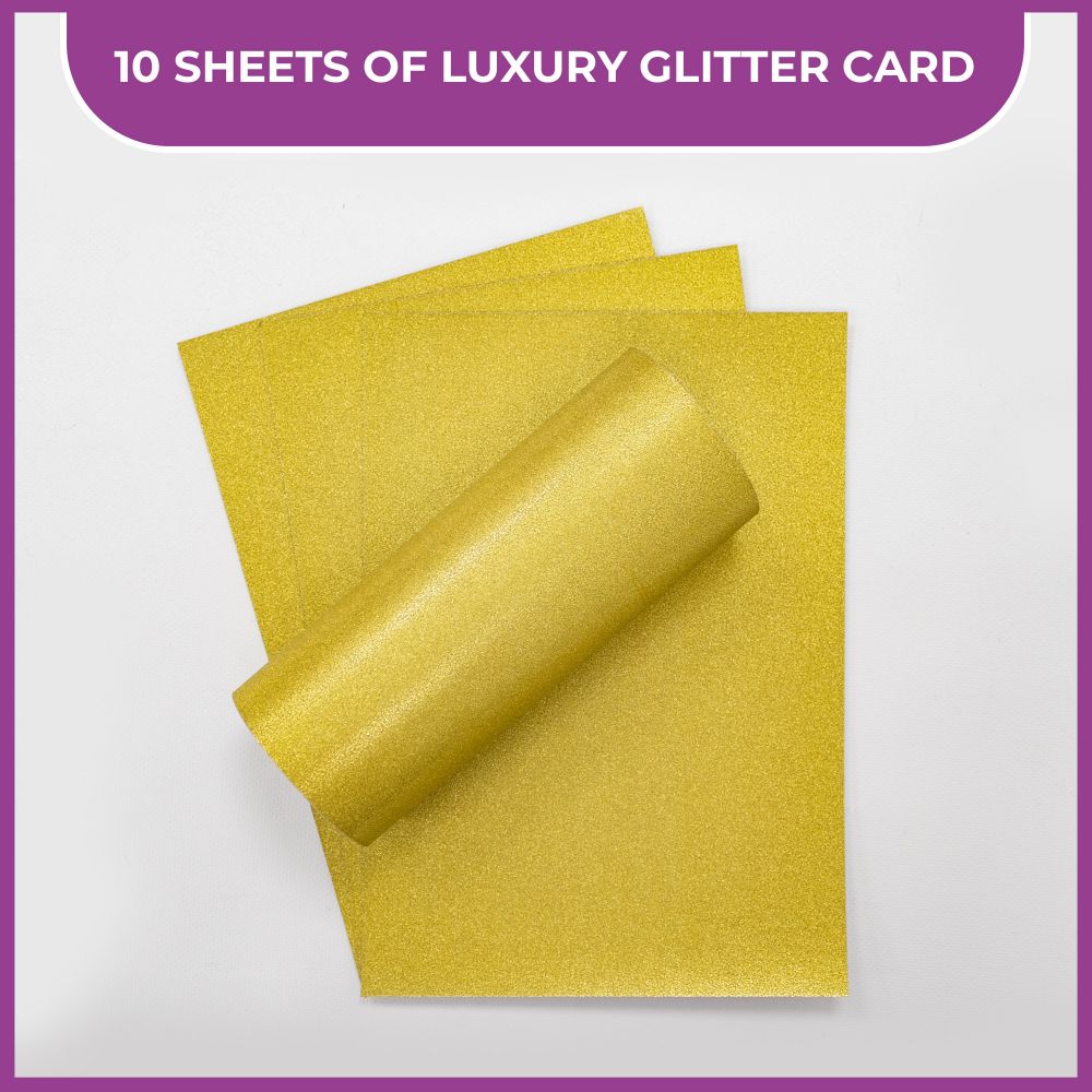 Crafters Companion A4 Luxury Cardstock Pack - Gold