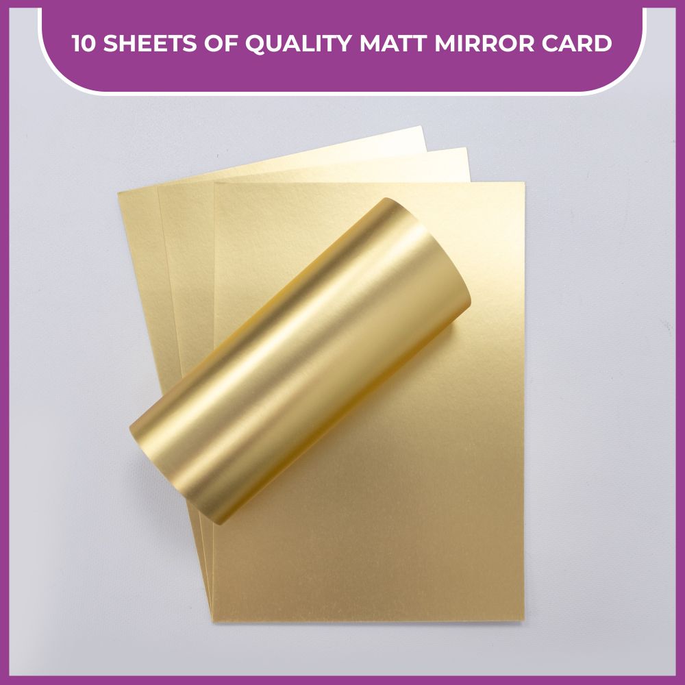 Crafters Companion A4 Luxury Cardstock Pack - Gold