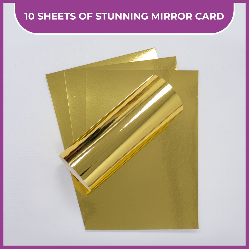 Crafters Companion A4 Luxury Cardstock Pack - Gold