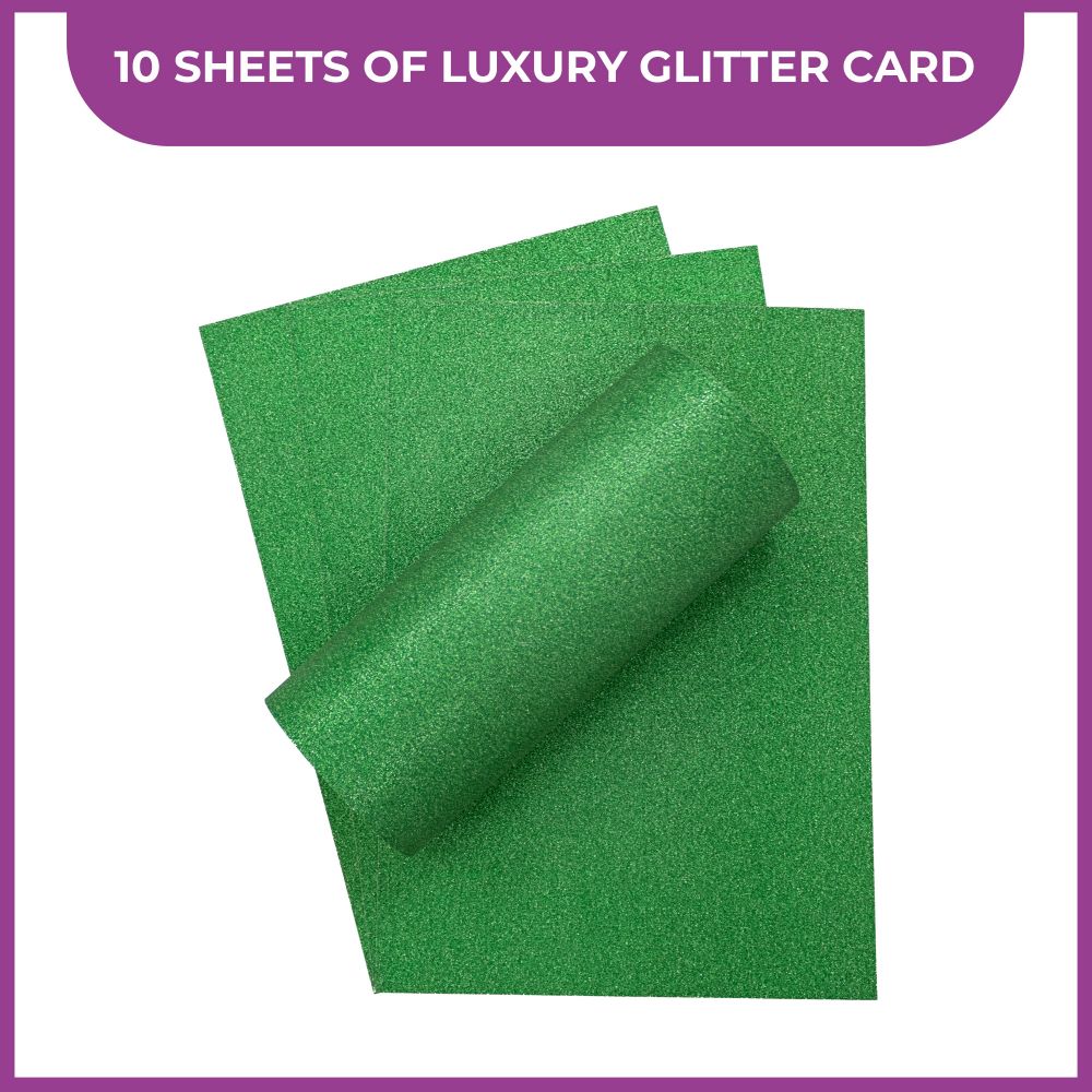 Crafters Companion A4 Luxury Cardstock Pack - Green