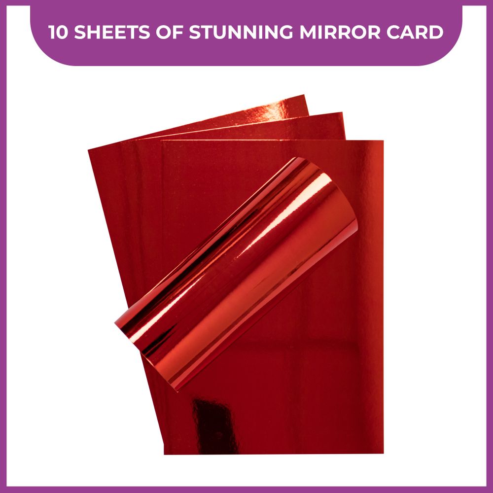 Crafters Companion A4 Luxury Cardstock Pack - Red