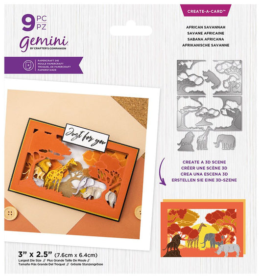 Gemini Create a Card Interchangeable Scene Die - African Savannah