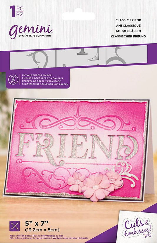 Gemini Cut and Emboss Folder - Classic Friend