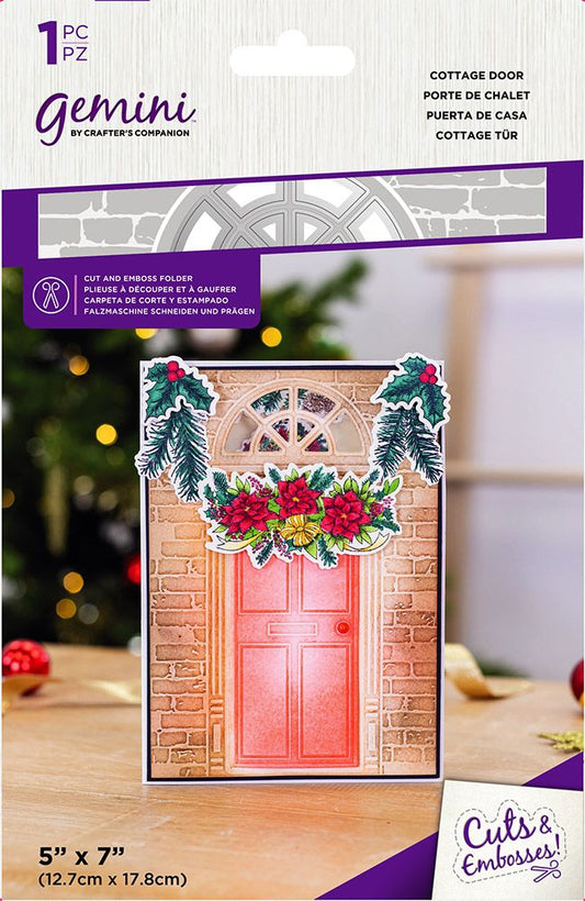 Gemini - Cut and Emboss Folder - Cottage Door
