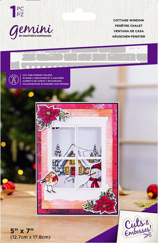 Gemini - Cut and Emboss Folder - Cottage Window