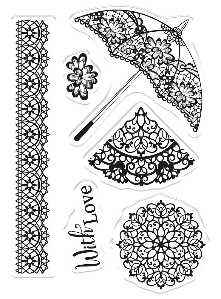 Sara Signature Garden Party Stamp & Die - Dainty Lace