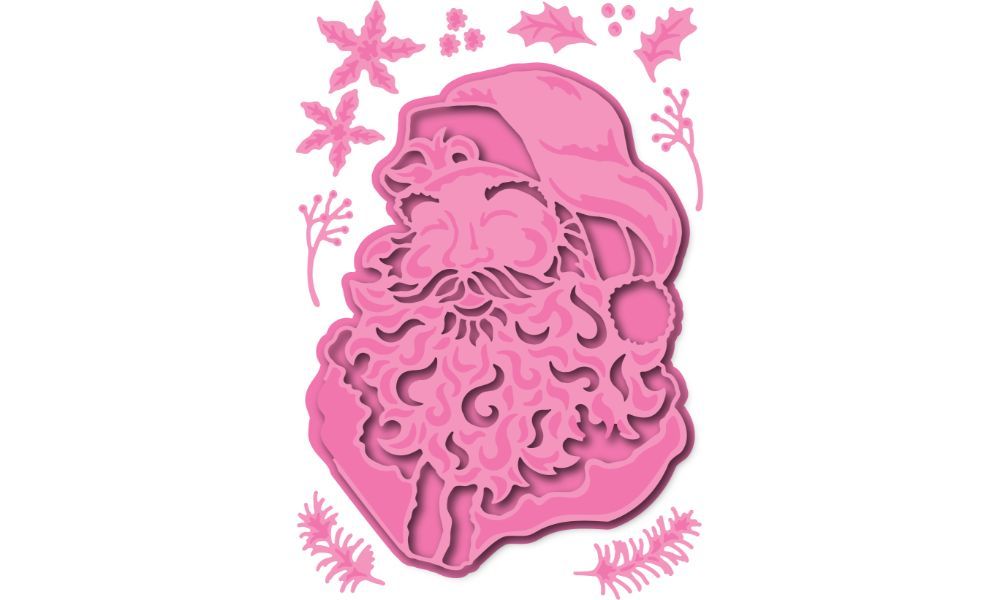 Dawn Bibby Creations A6 11pc Step into Christmas Father Christmas Die Set with Forever Download