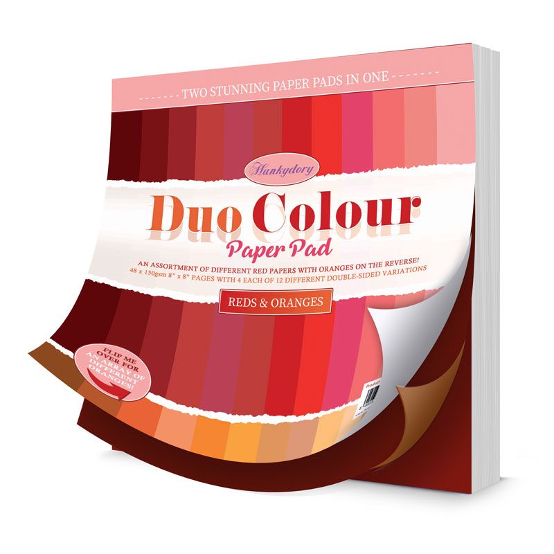 Duo Colour Paper Pad - Reds & Oranges Duo Colour Paper Pad - Reds & Oranges