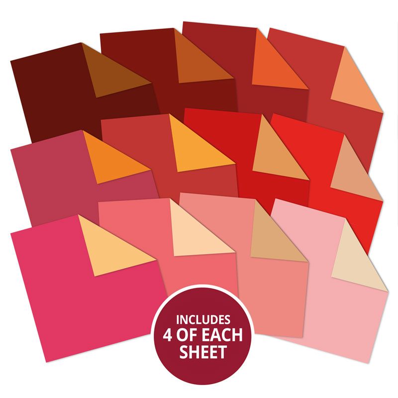 Duo Colour Paper Pad - Reds & Oranges Duo Colour Paper Pad - Reds & Oranges