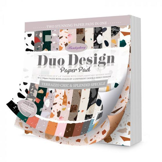 Hunkydory - Duo Design Paper Pad - Terrazzo Chic & Splendid Speckle