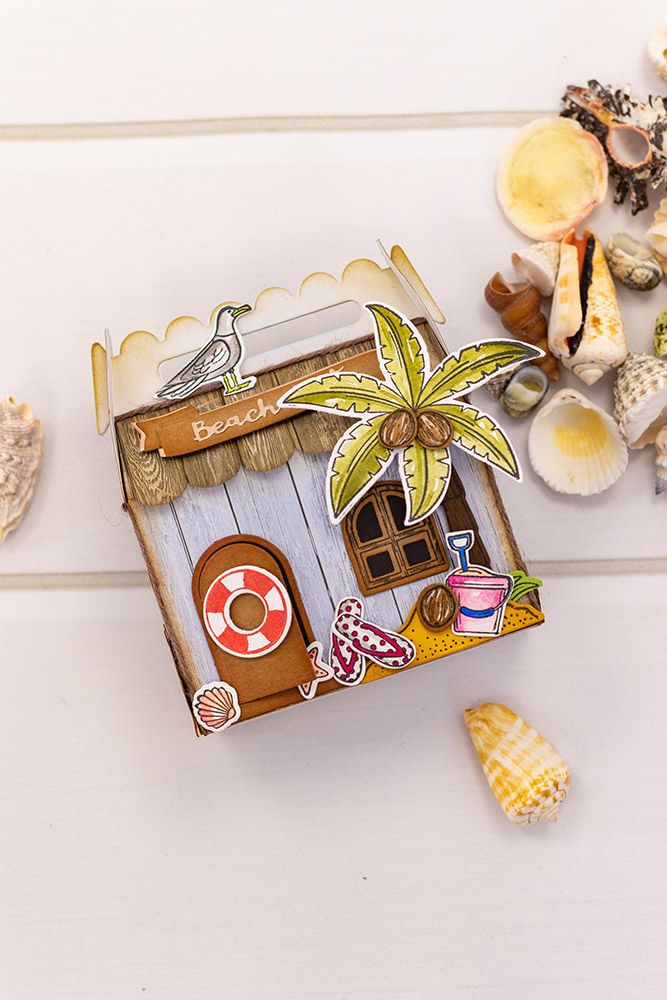 Gemini Decorative Box Stamp & Die - Lifes a Beach