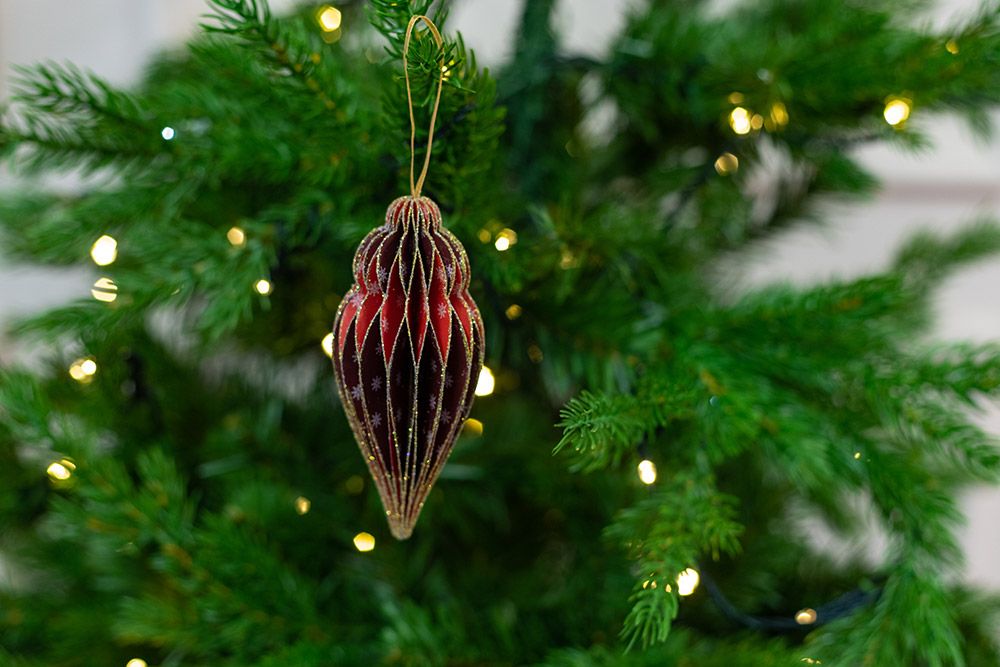 Gemini Christmas Decoration Dimensionals Die and Stencil - Layered Teardrop