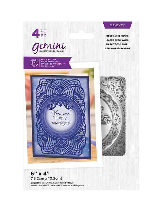 Gemini - Metal Die - Elements - Deco Swirl Frame