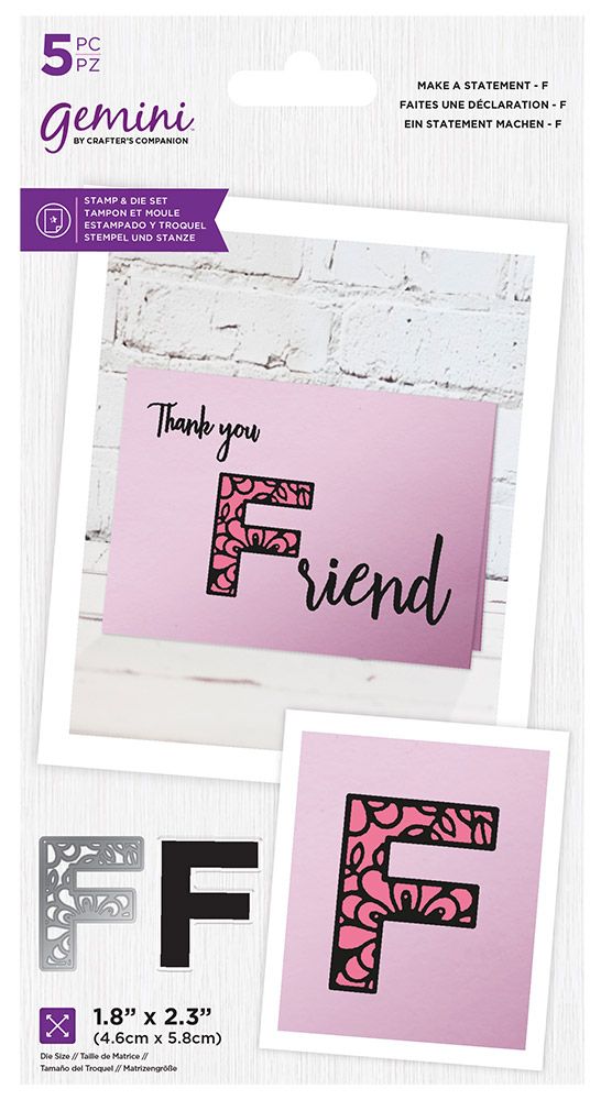 Gemini Make A Statement Stamp & Die - F