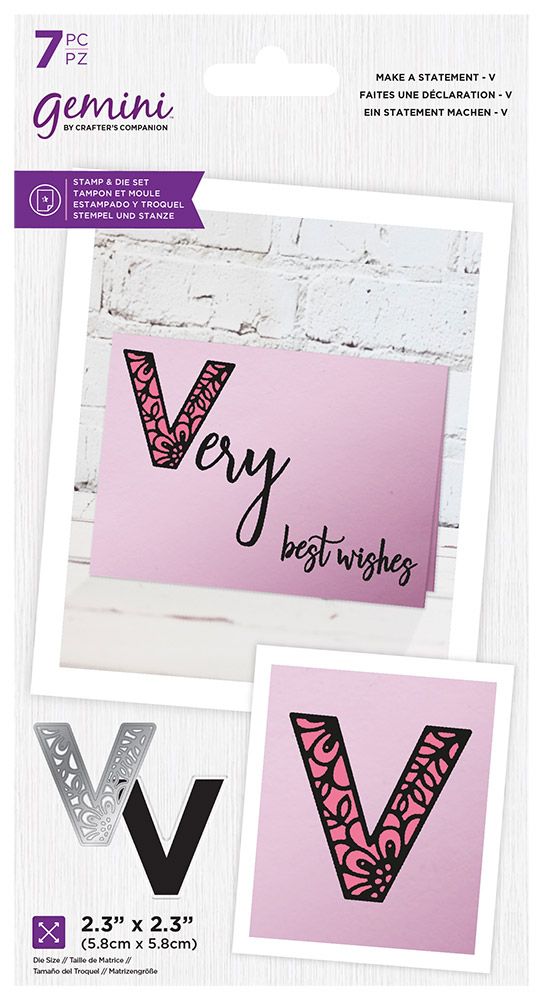 Gemini Make A Statement Stamp & Die - V