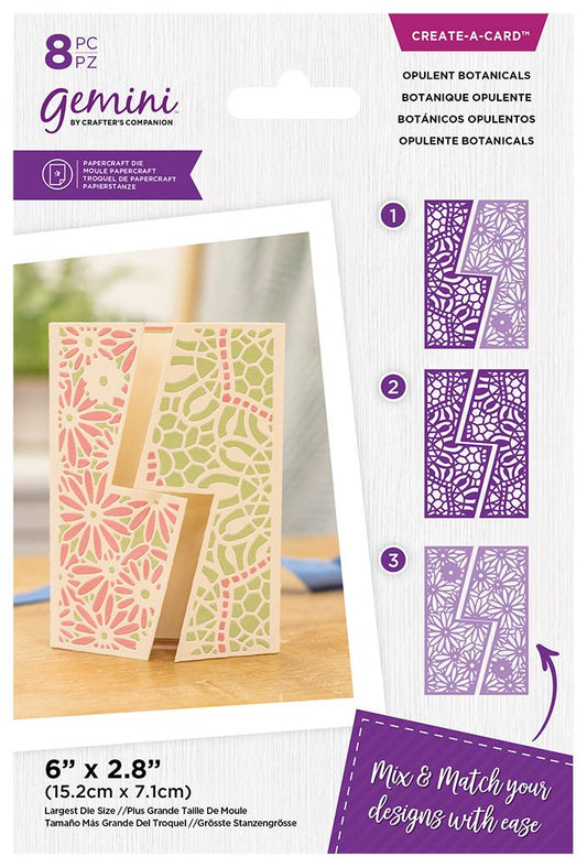 Gemini Decorative Gatefold Create-a-Card Die - Opulent Botanicals