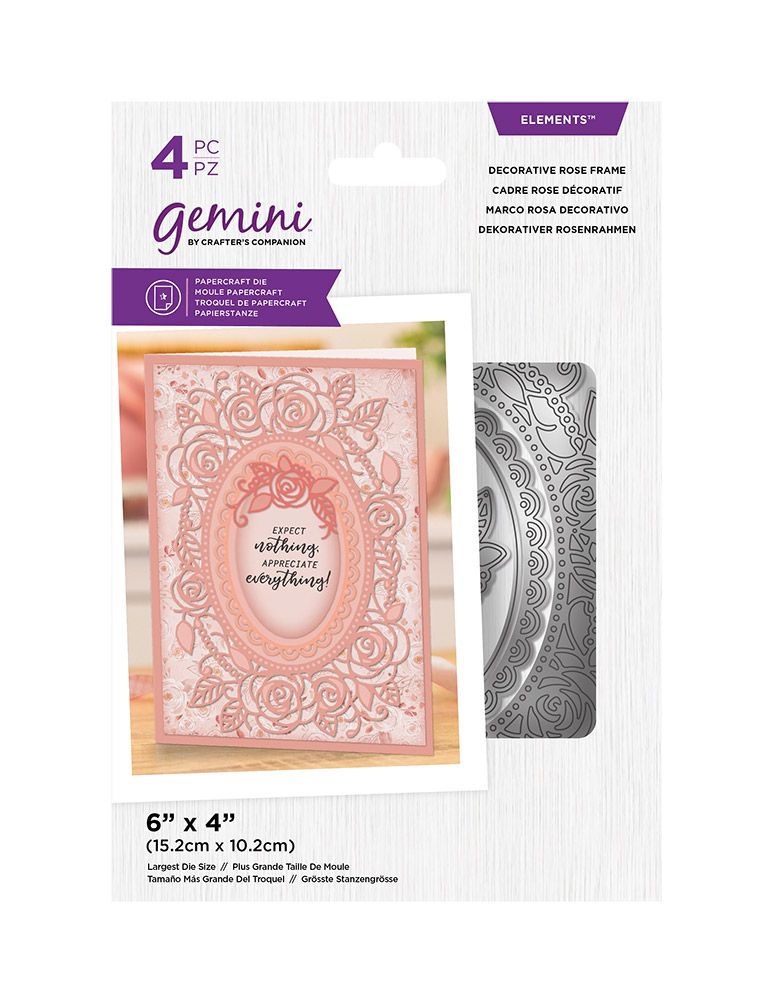 Gemini - Metal Die - Elements - Decorative Rose Frame