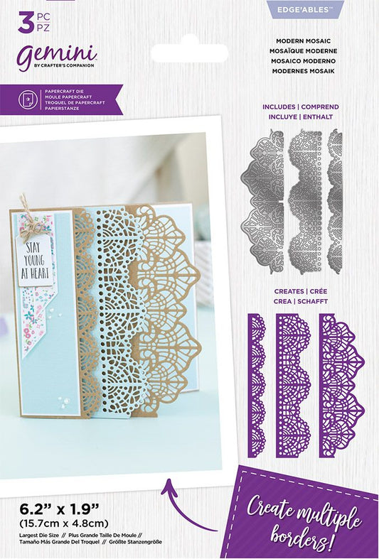 Gemini Delicate Lace Edgeable Die - Modern Mosaic