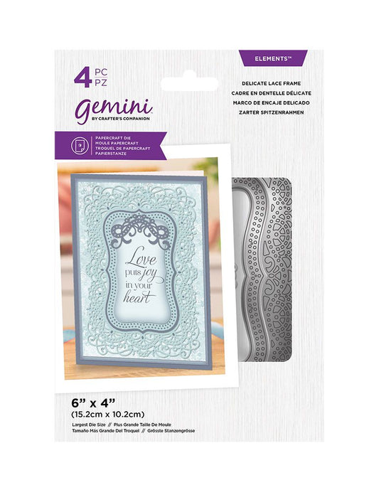 Gemini - Metal Die - Elements - Delicate Lace Frame