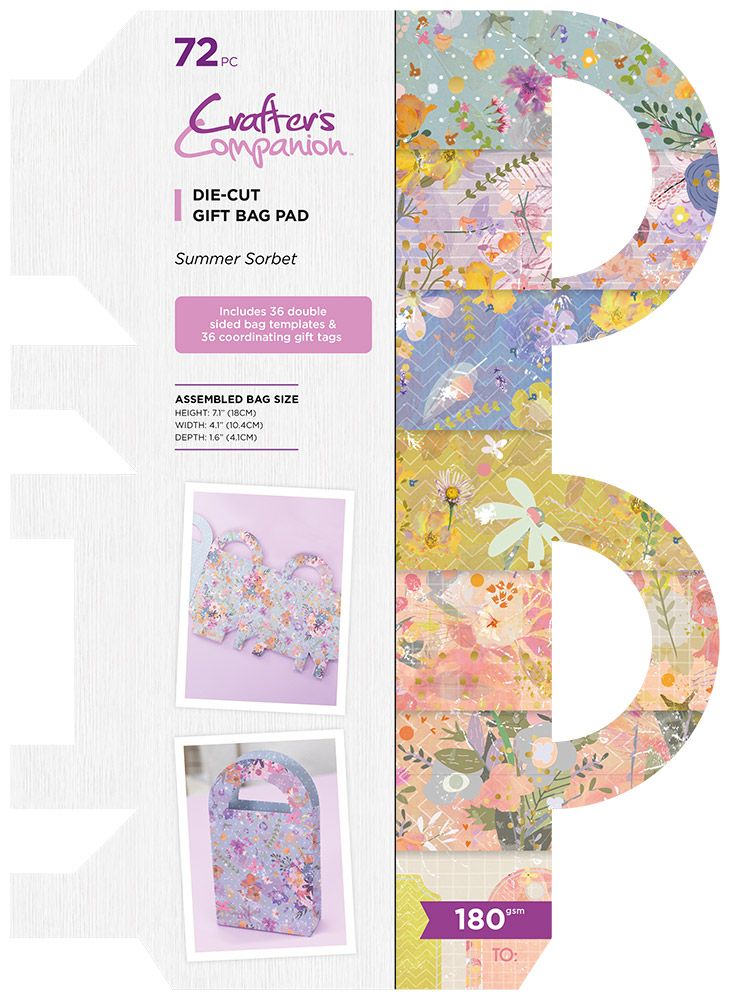 Crafter’s Companion - Summer Sorbet Paper Pad - 12" x 8" pad