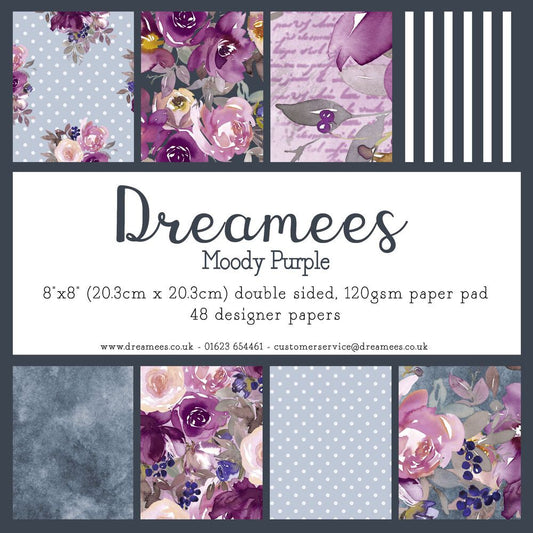 Dreamees Moody Purple 8x8 Paper Pad
