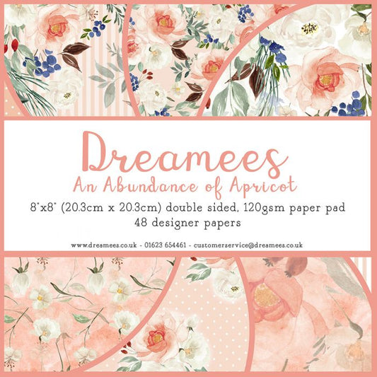 Dreamees An Abundance of Apricot 8x8 Paper Pad